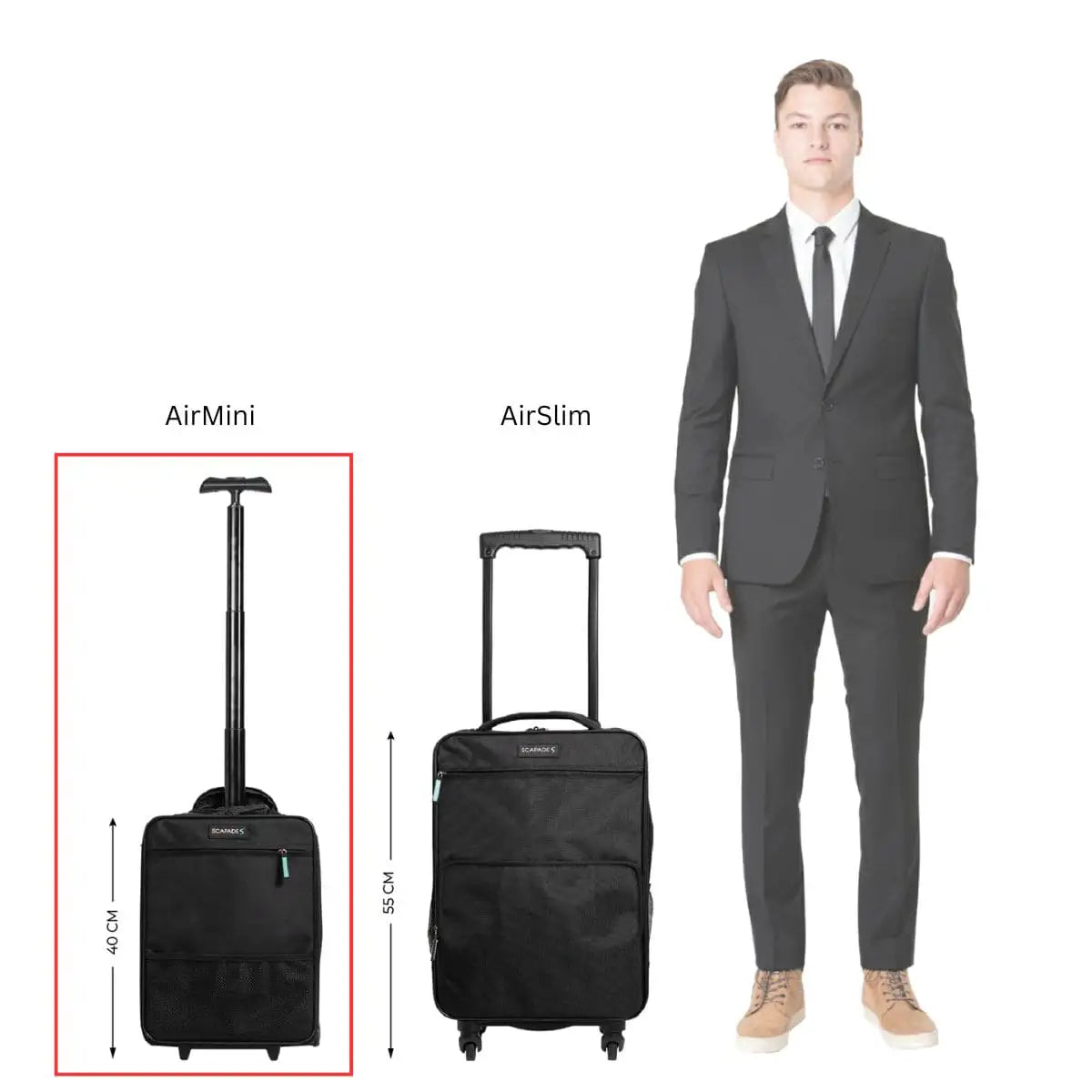 AirMini - Underseat Carry-on Bag with Wheels - Airline Approved ✈️