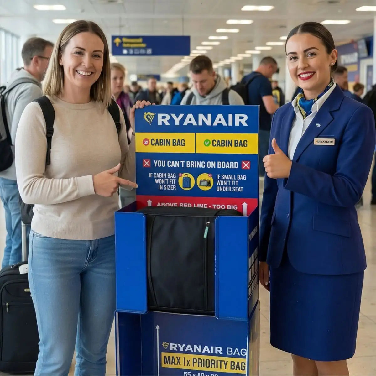 AirMini - Underseat Carry-on Bag with Wheels - Airline Approved ✈️