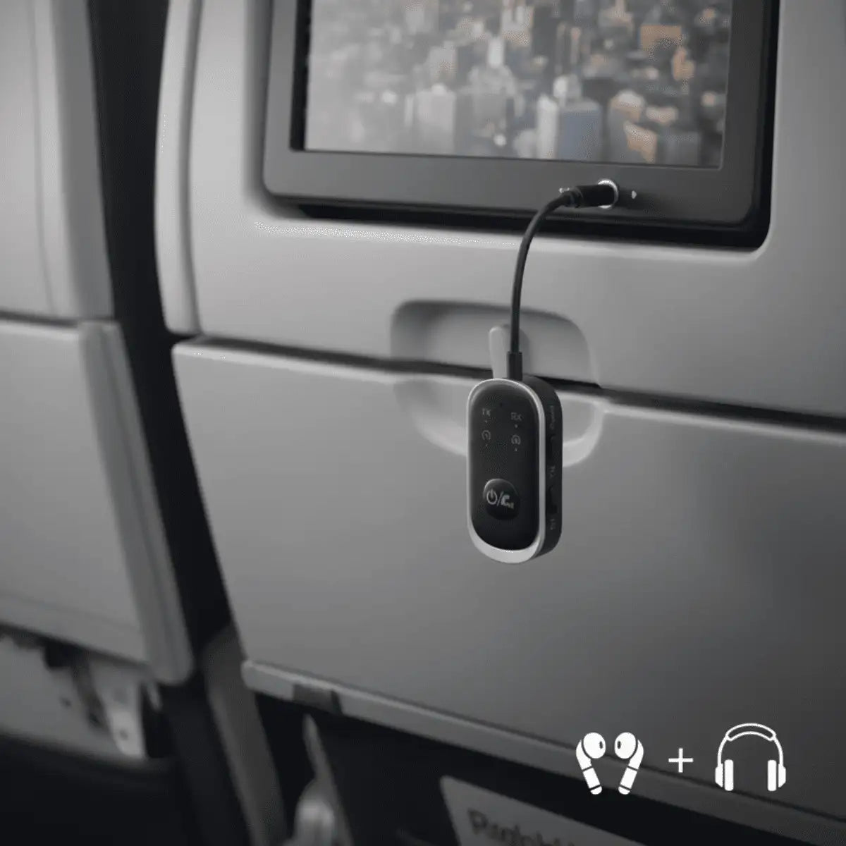 AirPro - Double Bluetooth transmitter for airplane