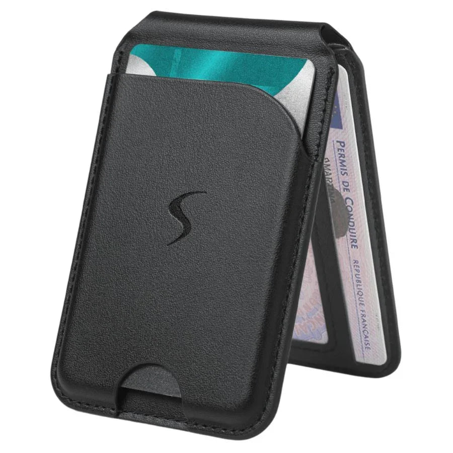 magsafe card sleeve Scapade MagCard Magnetic Card Holder – Slim Wallet with Kickstand for MagSafe