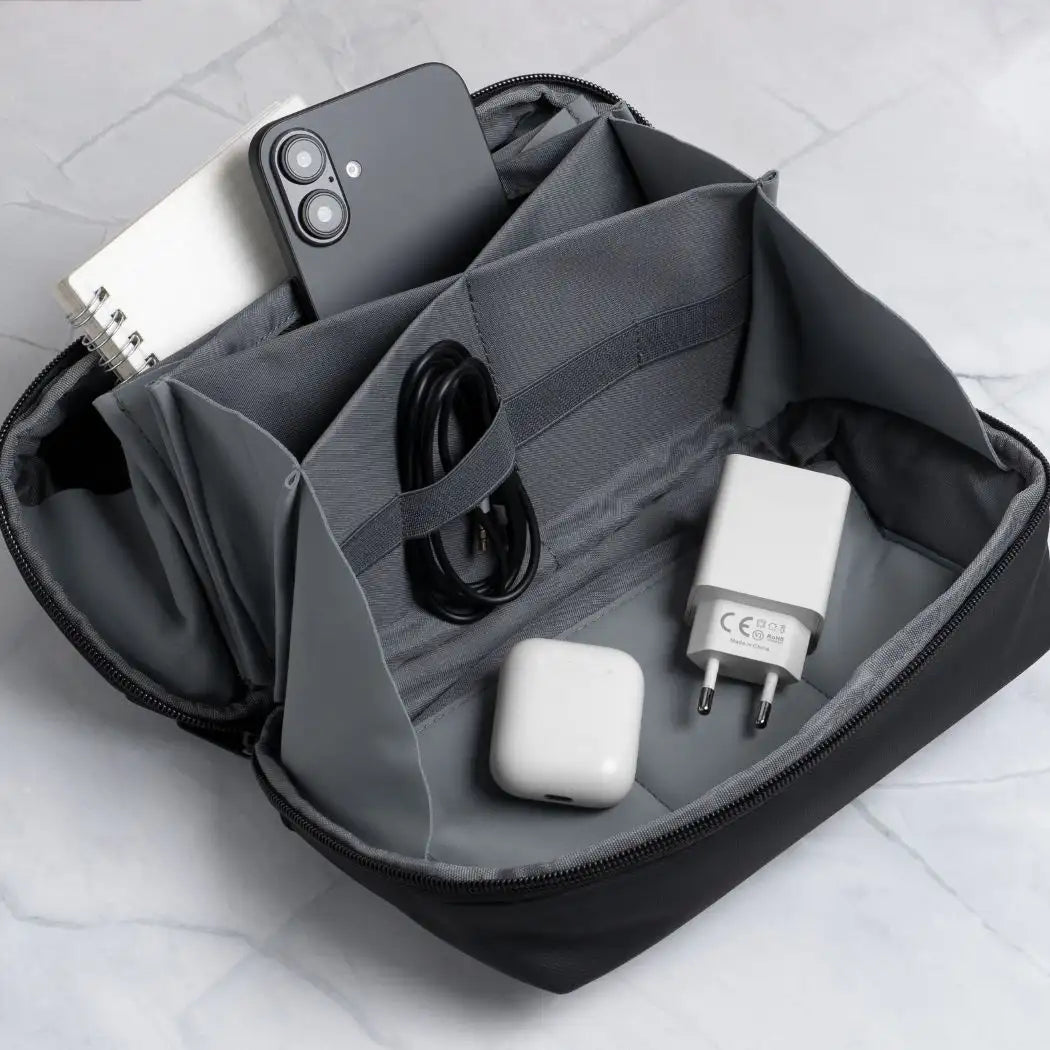 AirCase – 9-Compartment Travel Tech Organiser