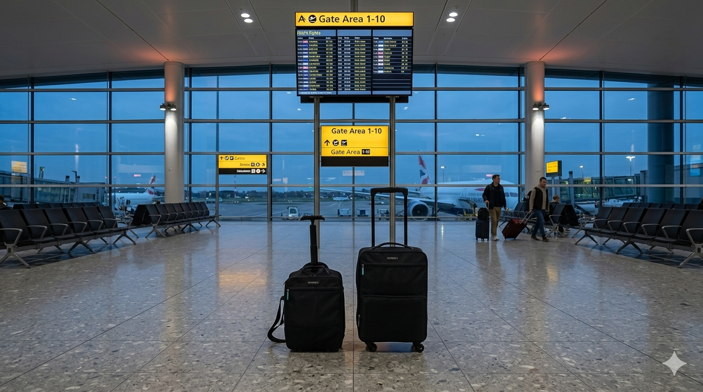 Carry-On Kit – Fluggesellschaft-zugelassenes Handgepäck, Reisepassetui & 3-in-1 Powerbank