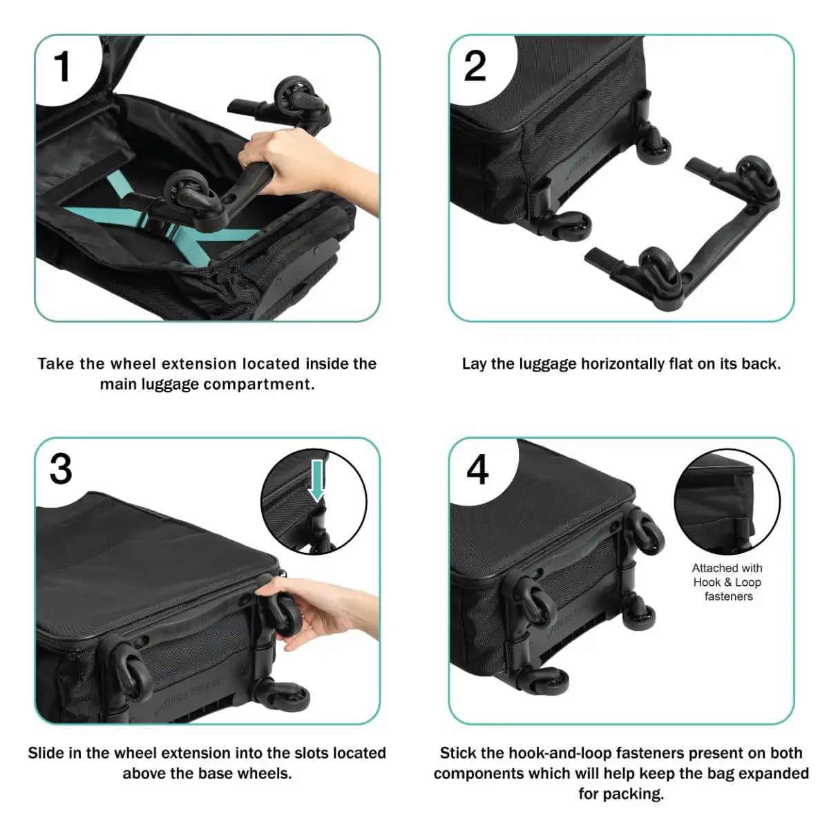 AirSlim - 4-Rad Zusammenklappbares Kabinengepäck