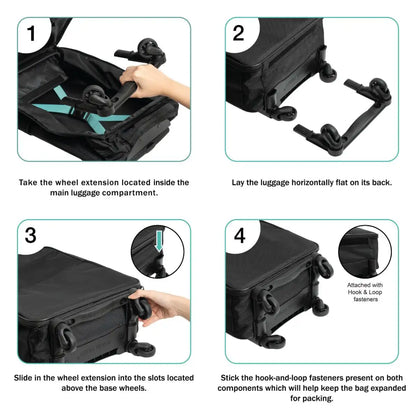 AirSlim - 4-Rad Zusammenklappbares Kabinengepäck