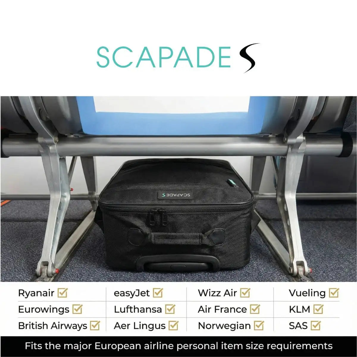 AirMini - Underseat Carry-on Bag with Wheels - Airline Approved ✈️