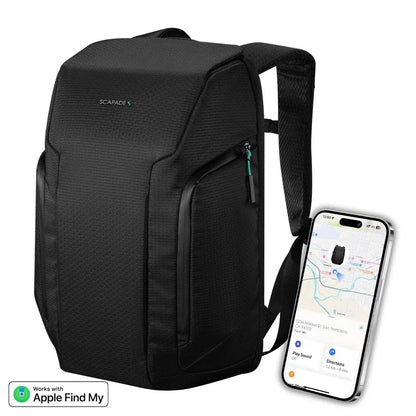 Scapade AirPack – Travel Backpack Compatible with Apple Find My™️ & TSA Lock