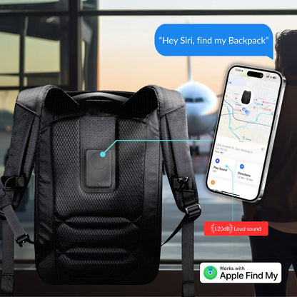 Scapade AirPack – Travel Backpack Compatible with Apple Find My™️ & TSA Lock