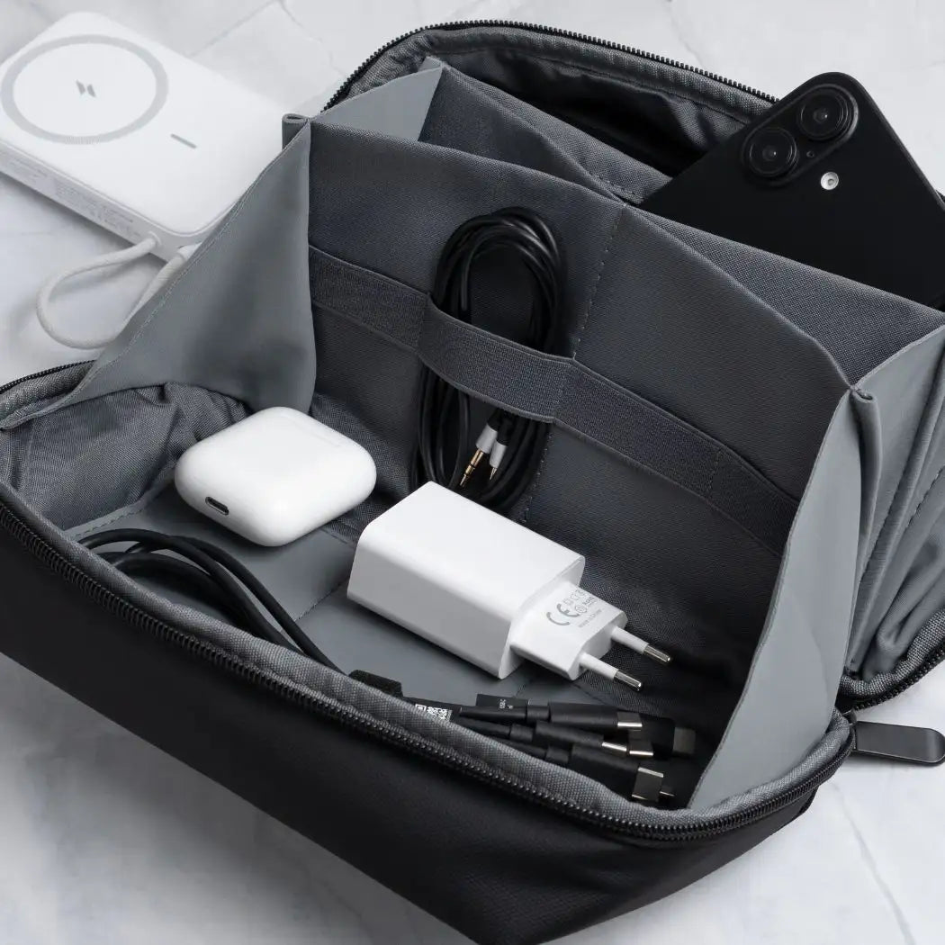 AirCase – 9-Compartment Travel Tech Organiser