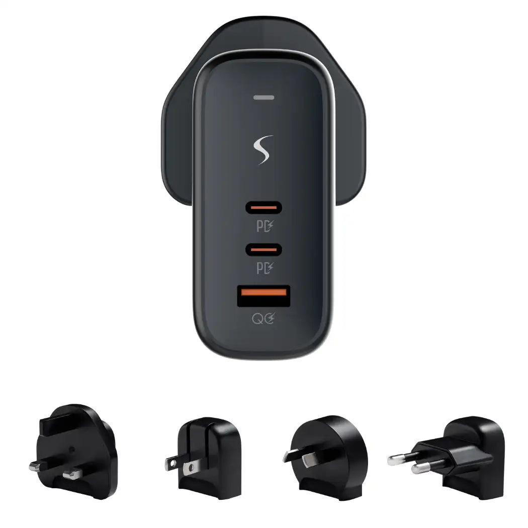 AirPower – 65W PD Multi-USB Travel Charger with International Plugs