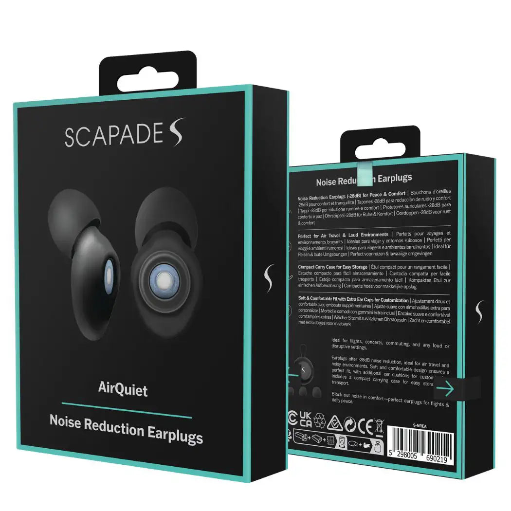 AirQuiet - Bouchons d'oreilles anti-bruit | Pour voyages en avion et usage quotidien