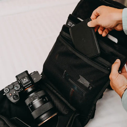 Airport Ready Kit - Travel Backpack, Passport Wallet & Magnetic Card Holder